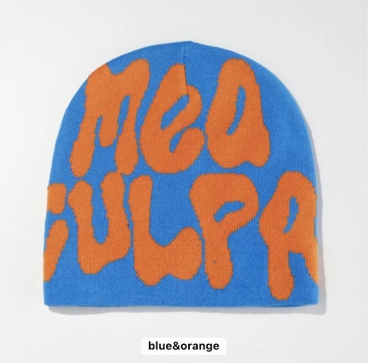 Mea Culpa Beanie (Blue & Orange)