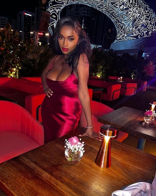 @puritystephens looking gorgeous in our Red Fiona Dress