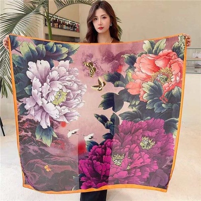 Ladies Printed Silk Scarfs (Design 4)