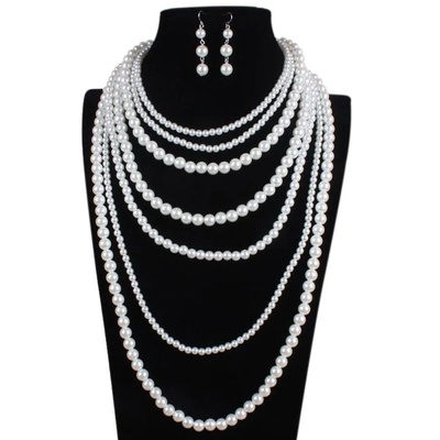 Top Tier Pearl Necklace White