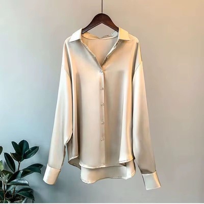 Satin Shirt Champagne
