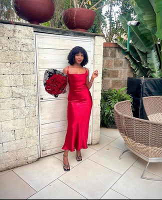 @miss_namale 😍 Looking gorgeous in our Red Fiona Dress