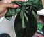 Silk Hair Bow (Green)