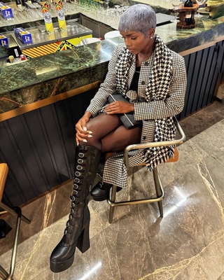 @akinyi looking good in our Bratt Boots 😍