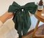 Silk Hair Bow (Green)