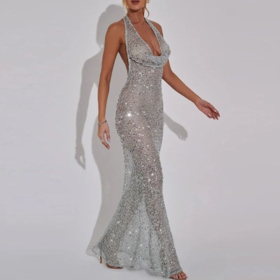 Selah Maxi Halter Dress