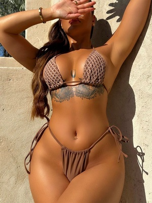 Claire Bikini Set Brown