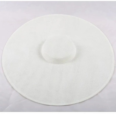 Royal Ascot Wide Brim Fascinator (White)