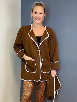 Sophia Coat Brown